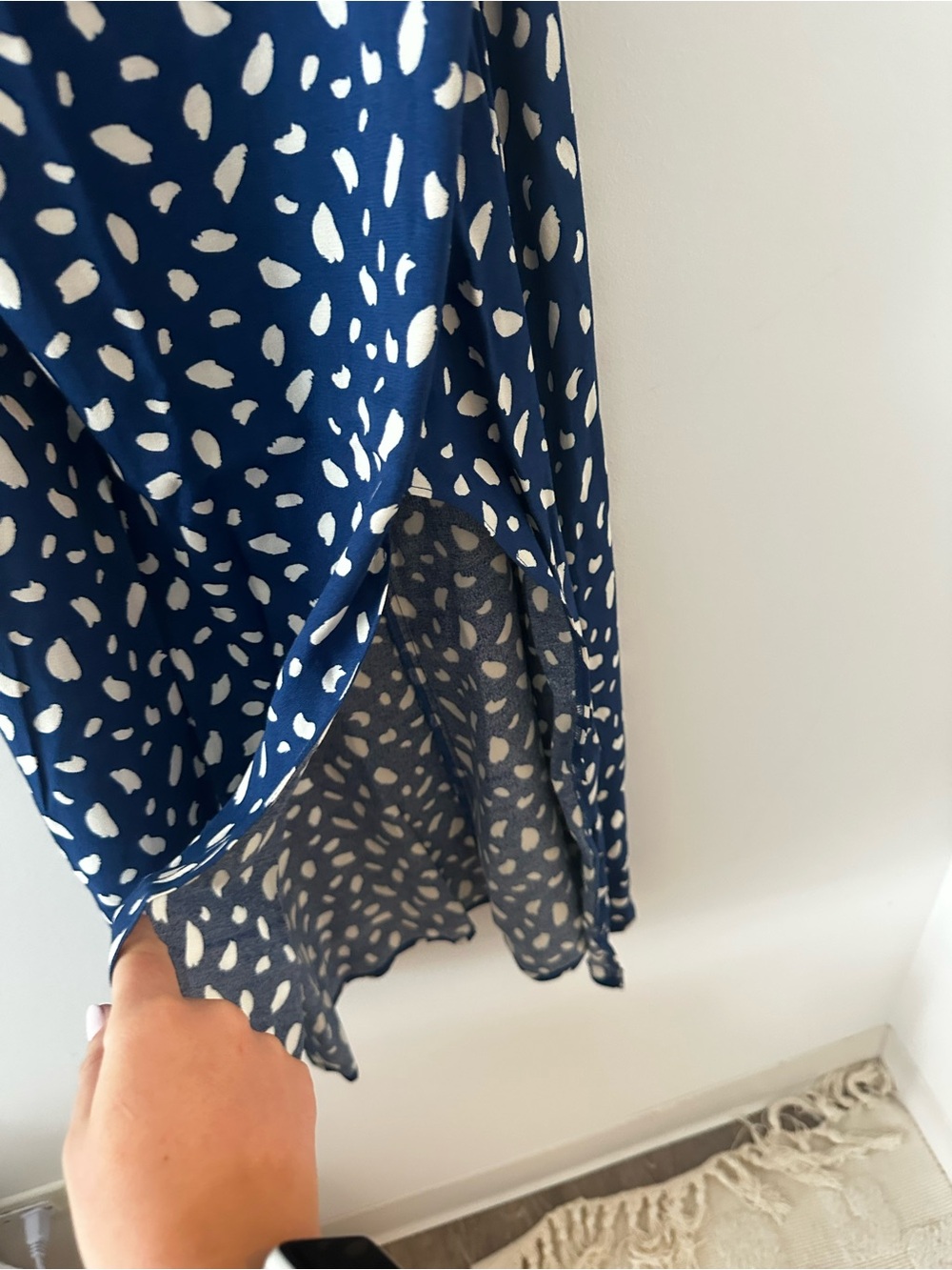 Reformation Moray Midi Blue Crimini Dress - Picture 6 of 6
